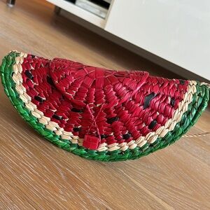 Casa Bella Vida watermelon straw bag